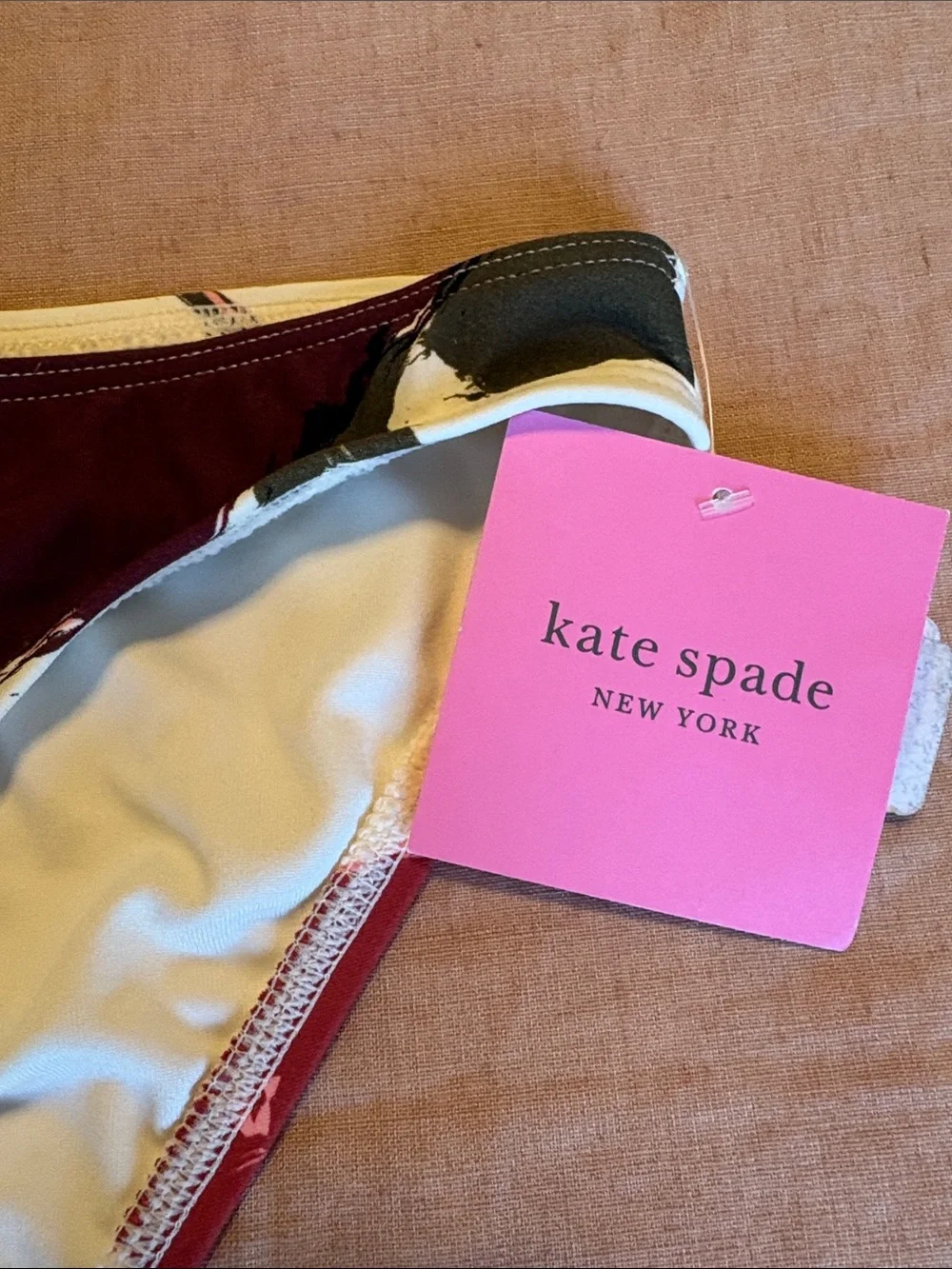 NWT Kate Spade Just Rosy Bikini Bottom Size Medium